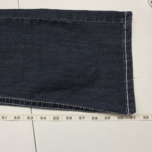 Maurices Womens Scarlett Straight Leg Jeans Blue Size  13/14 SHORT Indigo *Read* - Picture 13 of 16